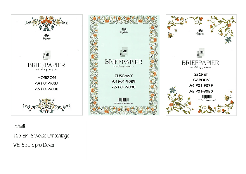 Briefpapier Orleans Tuscany Secret