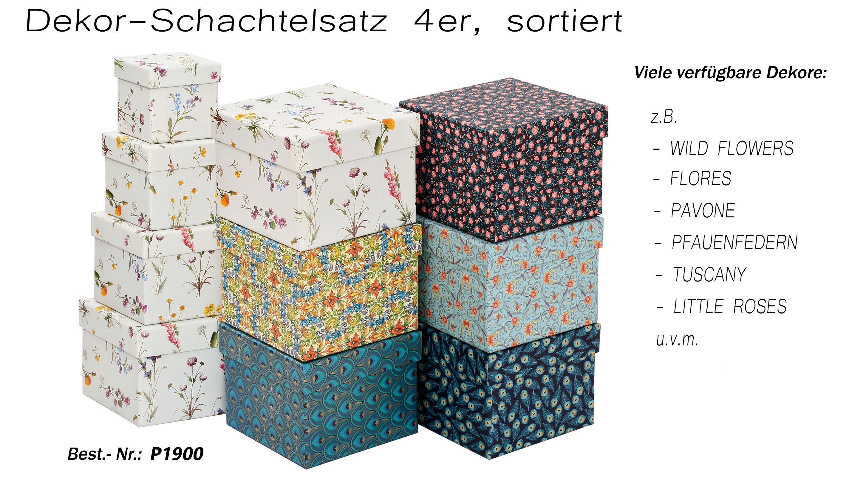 4er Würfel-Schachtelsatz